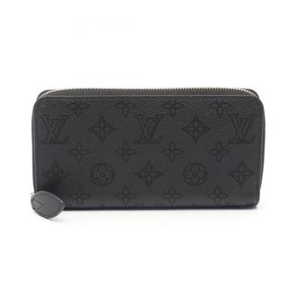 Louis Vuitton Black Mahina Leather Leather Long Wallet (Bi-Fold) (Pre-Owned)