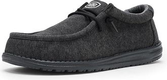 Hey Dude Wally Stretch Jersey Mens Shoes Black : 13 M, Polyester