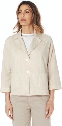 Circolo 1901 Giacca Diagonal Canvas - Dames - Blazers - Beige - M - Katoen - Jassen