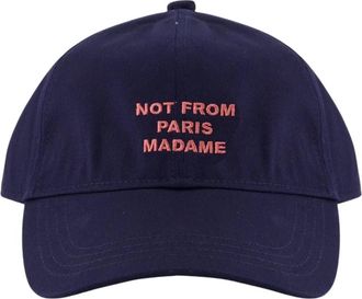 Dr&ocirc;le de Monsieur Slogan Cap - Heren - Petten - Blauw - ONE Size - Katoen - Accessoires