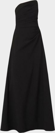 Shoshanna Dory Asymmetric Strapless Gown