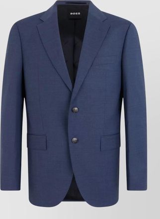 HUGO BOSS virgin wool single-breasted blazer