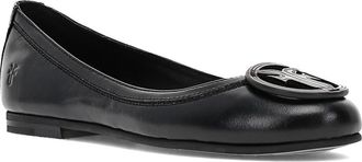 Frye Carson Logo Ballet Flat in Black at Nordstrom, Size 6.5
