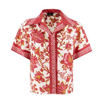 Etro Etro, Shirts, female, Red, Size: S Short-Sleeved Shirt