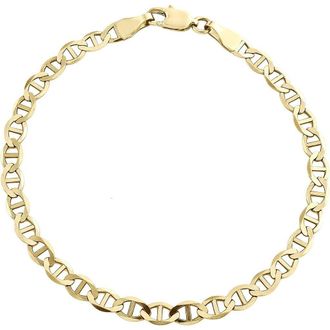 Queen Jewels Mens 14K Gold Mariner Chain Bracelet at Nordstrom Rack, Size 8