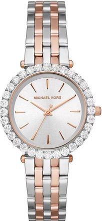 Michael Kors Darci Pav&eacute; Horloge - Dames - Horloges - Grijs - ONE Size - Accessoires