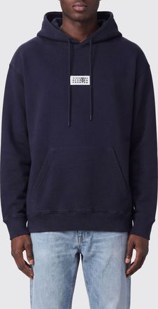 Maison Margiela Felpa con cappuccio in cotone con logo numerico