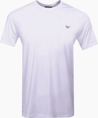 Emporio Armani Mens Slim Fit White T-Shirt - Size: 42