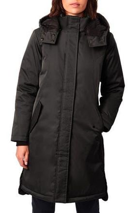 Bernardo Micro Breathable Water Resistant Recycled Polyester Raincoat in Black at Nordstrom Rack, Size X-Large