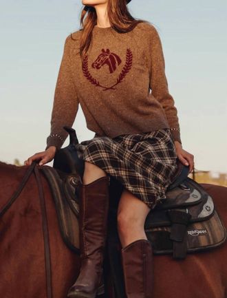 27 Miles Malibu Womens Colt Sweater In Brownb