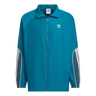 adidas Originals 3-Stripes Coach Jacket Asia Sizing Blue JE3492