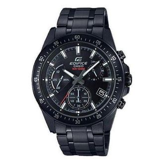 Casio Mens CASIO Edifice Watch Mens Black Analog EFV-540DC-1AVUEF