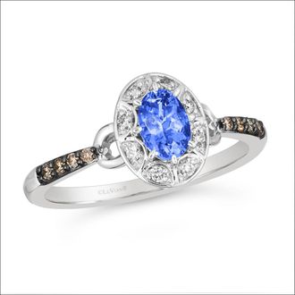 Le Vian Cornflower Sapphire Ring set in 14K Vanilla Gold