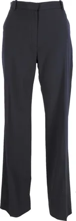 Lanvin Lanvin rechte broek van wol in marineblauw