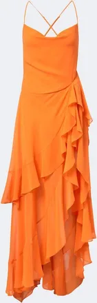Retrof&ecirc;te Retrof&ecirc;te Samara gathered chiffon maxi dress
