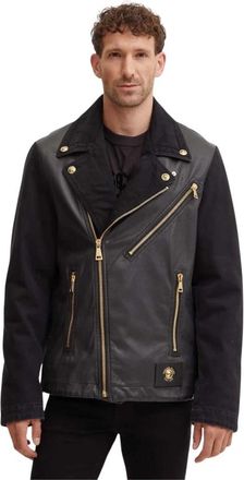 Versace Jeans Couture Zip-pocket Jacket - Heren - Zomerjassen - Zwart - L - Katoen - Jassen