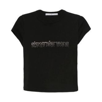 Alexander Wang Mujer, Camisetas, Negro, Talla: S