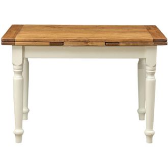 Biscottini International Biscottini - Dining Table Outdoor Table Garden Table 121x81 cm Extendable Table Solid Wood Table Rectangular Table Kitchen Table