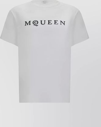 Alexander McQueen cotton oversized logo-print t-shirt