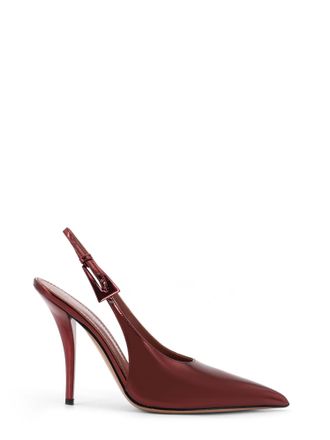PARIS TEXAS Jessica Slingback Mirror Leather Pumps