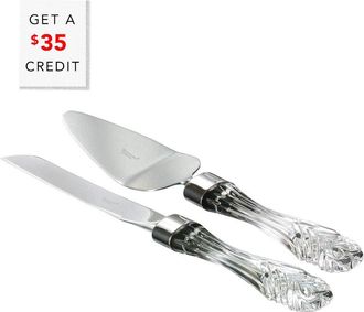 Waterford Wedding 2Pc Cake Knife & Server Setwith $35 Credit