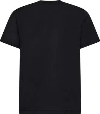Moncler Mens T-Shirt Cotton Jersey Black T-Shirts And Polos