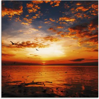 Artland Glasbild »Sonnenuntergang am Strand« Sonnenaufgang & -untergang 1 Stk. tlg. in verschiedenen Grössen