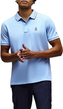 Psycho Bunny Rex Performance Piqu&eacute; Polo in Serenity at Nordstrom, Size 8