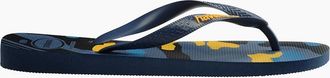 Havaianas Womens Womens Hav. Top Camu Indigo Blue 39 40 Flip Flops - Navy - Size: 7/6.5/6