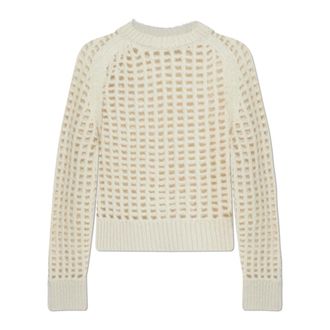 AllSaints Round-neck Knitwear, female, Beige, Size: L Suniva Sweater