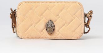 Kurt Geiger Mini borsa Kensington in pelle e suede con logo strass