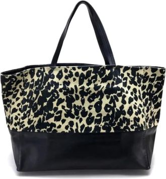 Celine Vintage, unisex, Beige, ONE Size, Leer, Pre-owned Vintage Tote Bag