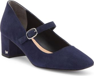 Stuart Weitzman Louise 50 Mary Jane in Nice Blue at Nordstrom Rack, Size 7.5