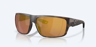 Costa Unisex Fly Line Polarized Sunglasses In Matte Tortoise Gold Mirror