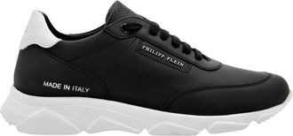 Philipp Plein Nappa Leather Lo-Top Sneakers - Dames - Sneakers - Zwart - 37 EU - Leer - Schoenen