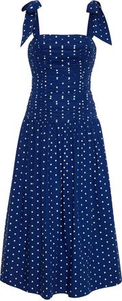 Cara Cara Rahi midi-jurk met stippen - Blauw