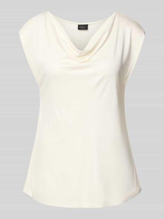 s.Oliver Black Label Regular Fit Blusentop aus reiner Viskose in Weiss, Gr&ouml;&szlig;e 34