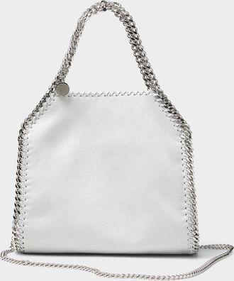 Stella McCartney Womens Falabella pearl grey chain handbag