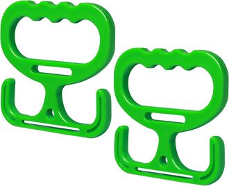 Generic Grocery Bag Carrier Handle - 2 Pieces Multi Purpose Load Bearing Shopper Tool | Reusable ABS Carrier for Bags Buckets Water Bottles Paint Cans Househo