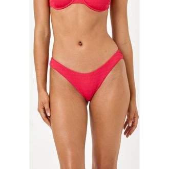 L*Space Rocky Classic Pucker Textured Bikini Bottoms in Pout at Nordstrom, Size X-Small