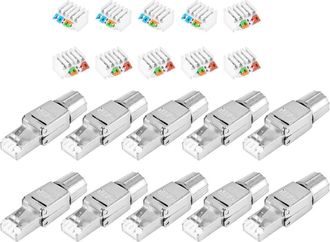 OEM Conectores Rj45 Cat7, Conectores Ethernet Blindados Reutilizables Sin Herramientas, Toma De Internet, Instalaci&oacute;n R&aacute;pida En Campo