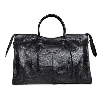 Balenciaga Le City Travel Bag - Heren - Tassen - Zwart - Maat: ONE Size Katoen