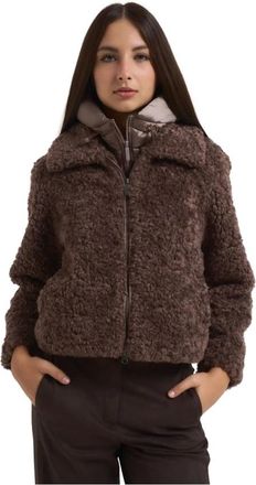 Bomboogie Dames, Jassen, Bruin, Maat: XL Nylon