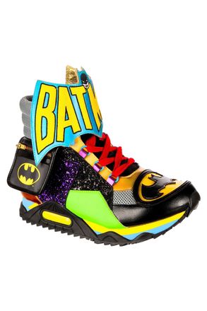 Irregular Choice Womens Bat-Tech Trainers, Black Multi EUR 37 (UK 4)