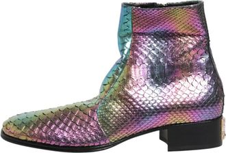 Dolce & Gabbana Korte Laarzen - Heren - Enkellaarsjes - Veelkleurig - 43 EU - Leer - Schoenen