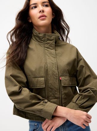 Levi's Womens Khaki cotton twill coat