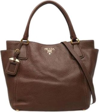 Prada Pre-owned Satchel - Dames - Vintage Shopper - Bruin - ONE Size - Leer - Vintage