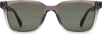Fossil 55mm Rectangular Sunglasses in Shaded Grey/brown at Nordstrom