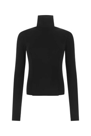 Givenchy Zwarte Stretch Viscose Mix Top
