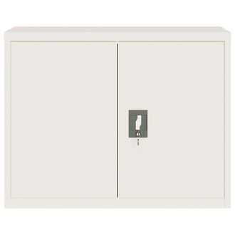 Berkfield Home Durable File Cabinet White 90x40x70 cm Steel | Size: 90 x 40 x 70 cm